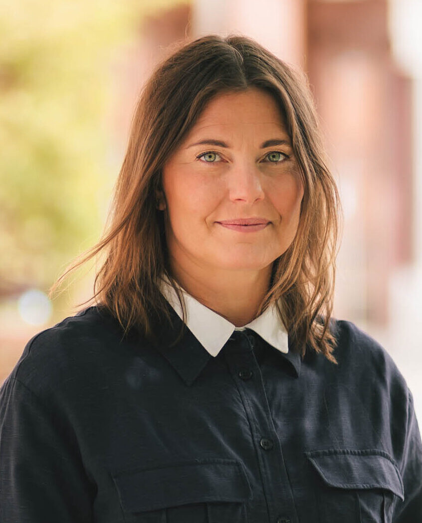 VD Amanda Hurst för Stiftelsen Viktor Rydbergs skolor.