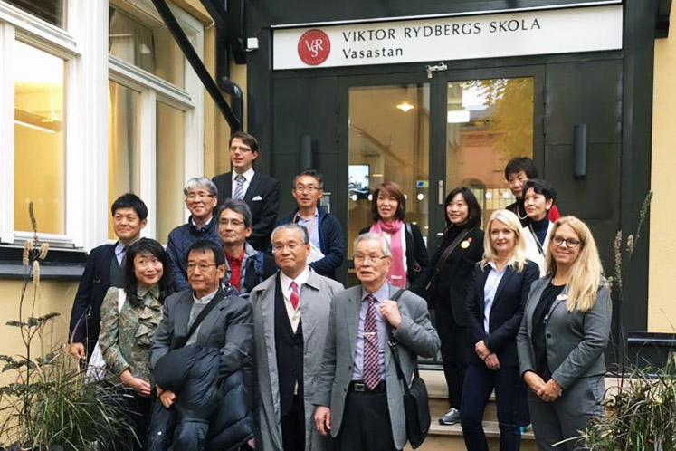 Delegation från Japan på VRS Vasastan